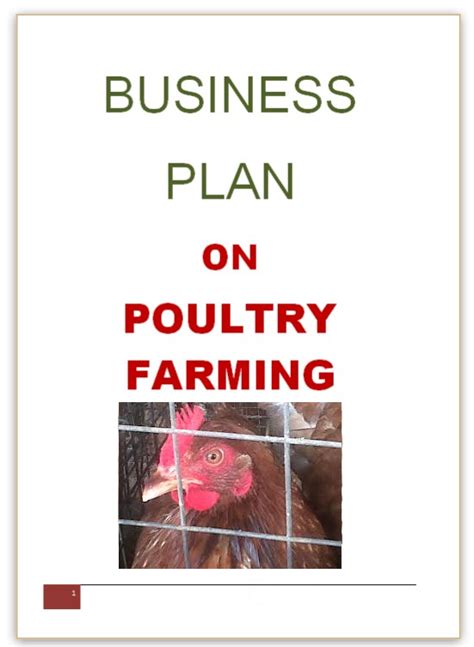 Poultry Farming Business Plan Pdf